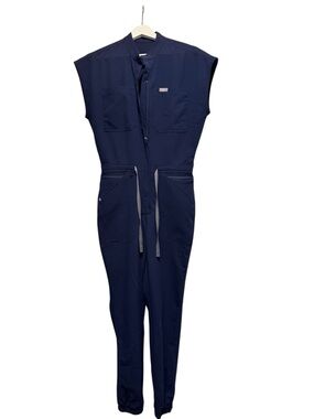 FIGS  Rafaela Scrub Jumpsuit Navy XS Technical Collection Jogger Medical Uniform